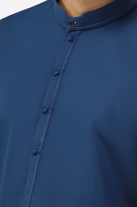 Blue Wash & Wear Shalwar Kameez