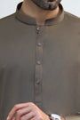 Dark Brown Cotton Shalwar Kameez